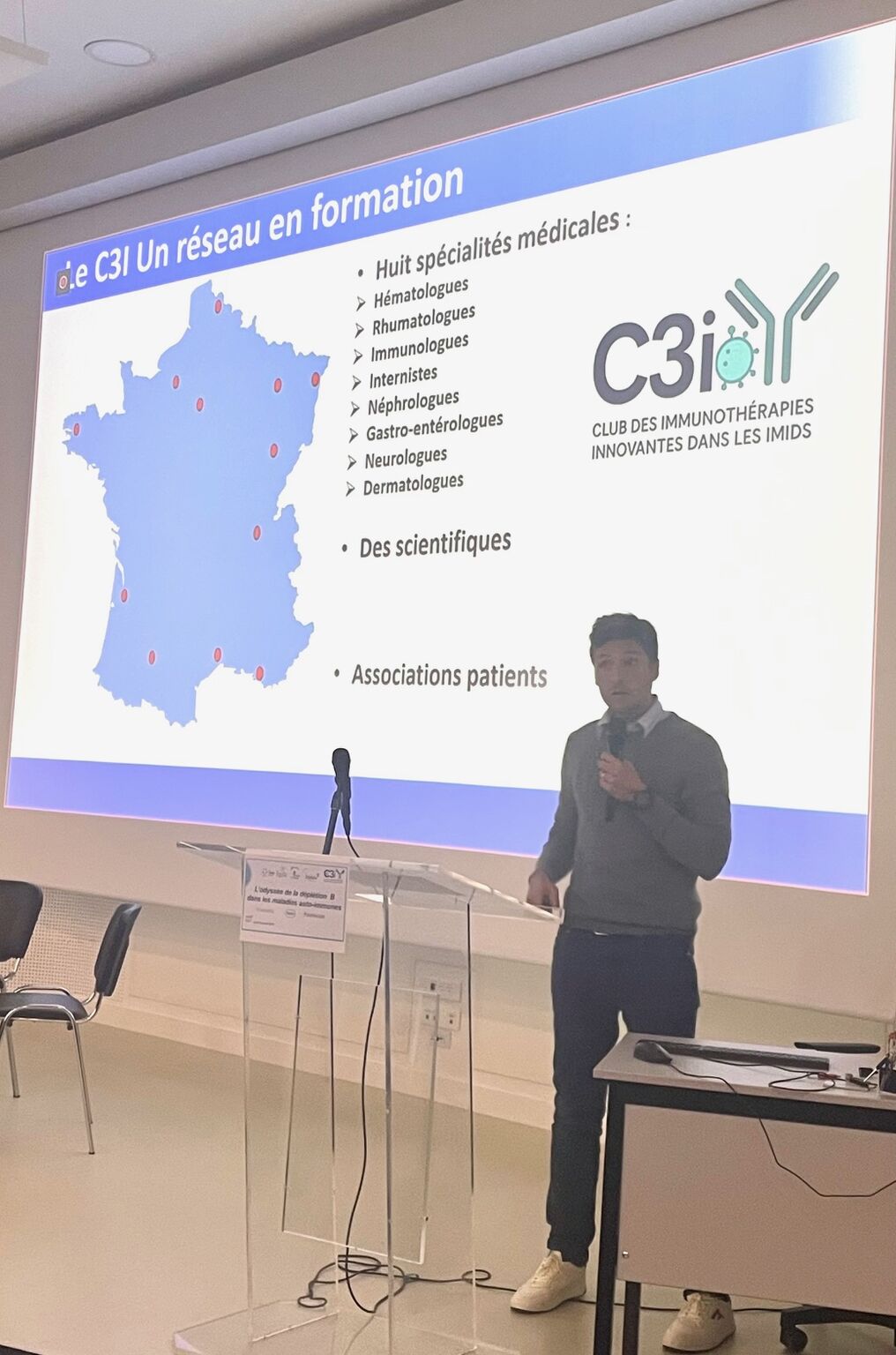 Présentation du réseau C3I et de ses spécialités médicales.