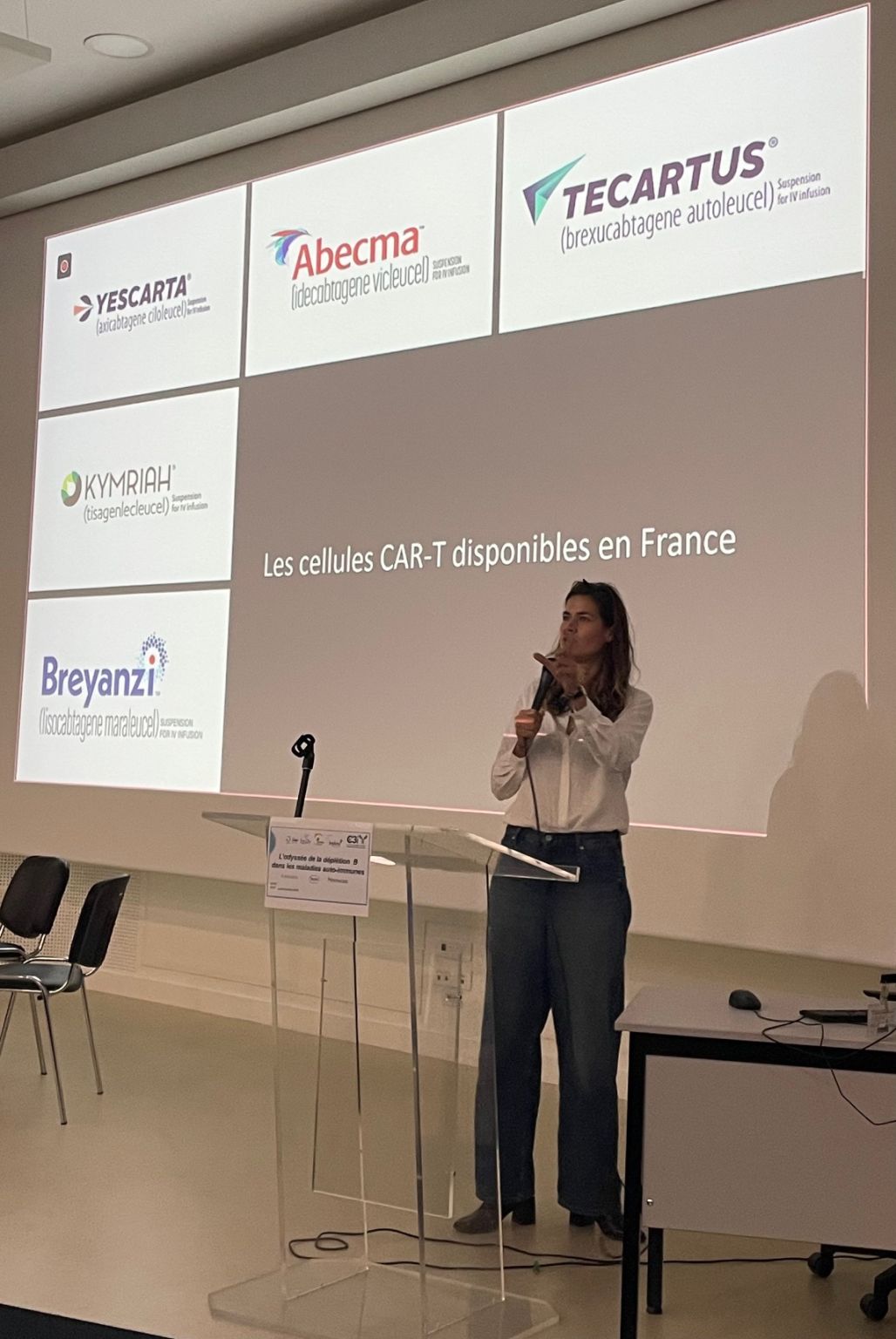 Présentation consacrée aux cellules CAR-T disponibles en France.